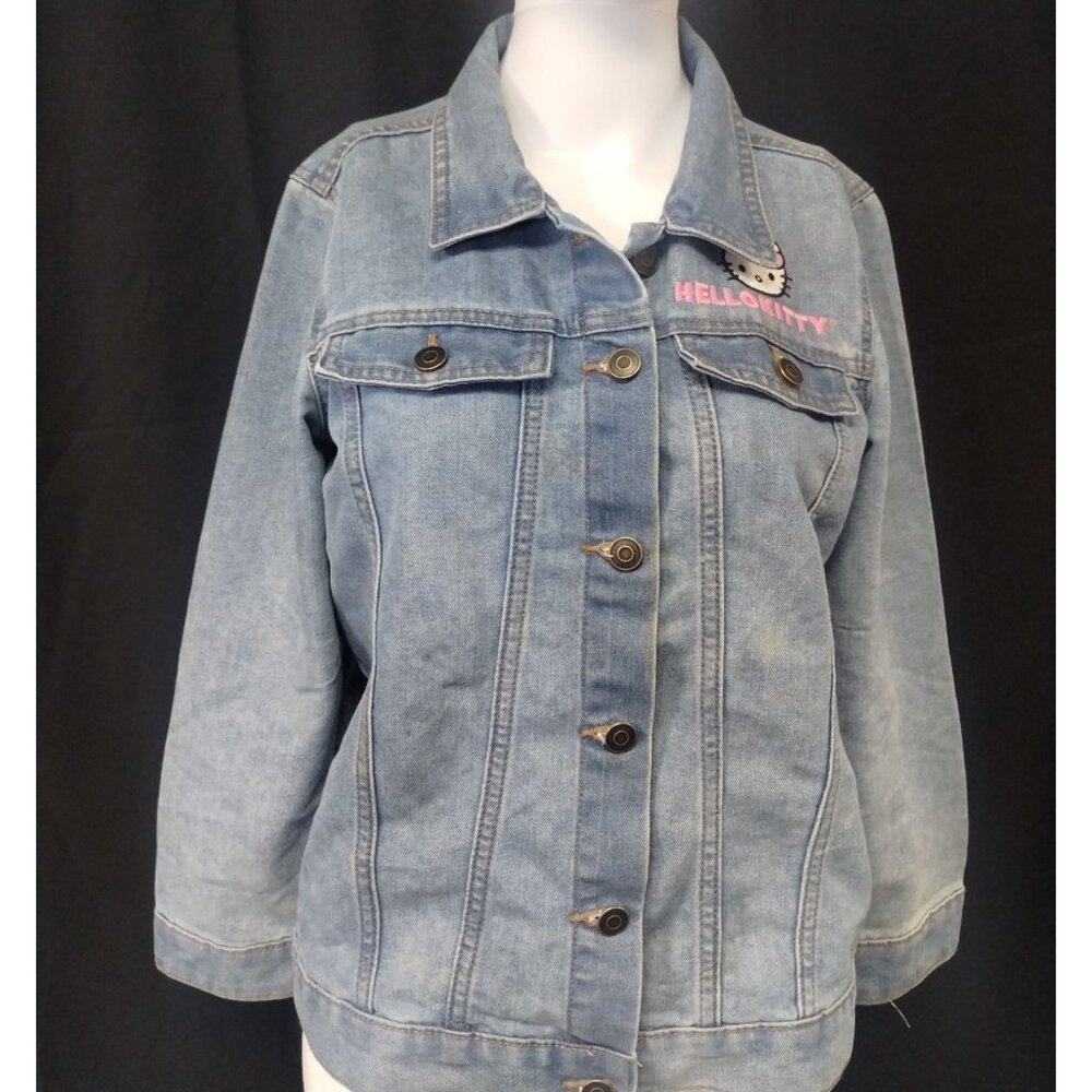 Hello Kitty & Friends Girl's Blue Denim Jacket SzXL SKU 3972